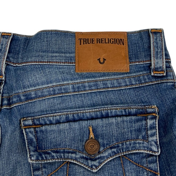 True Religion Men 36 X 34 Jeans Ricky Straight W Flap SE Relaxed Denim Pants EUC - Picture 10 of 12